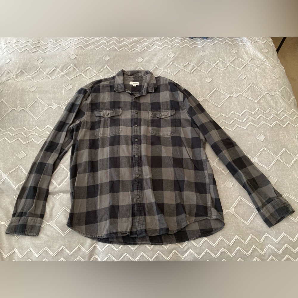 Sonoma Black Checkered Flannel